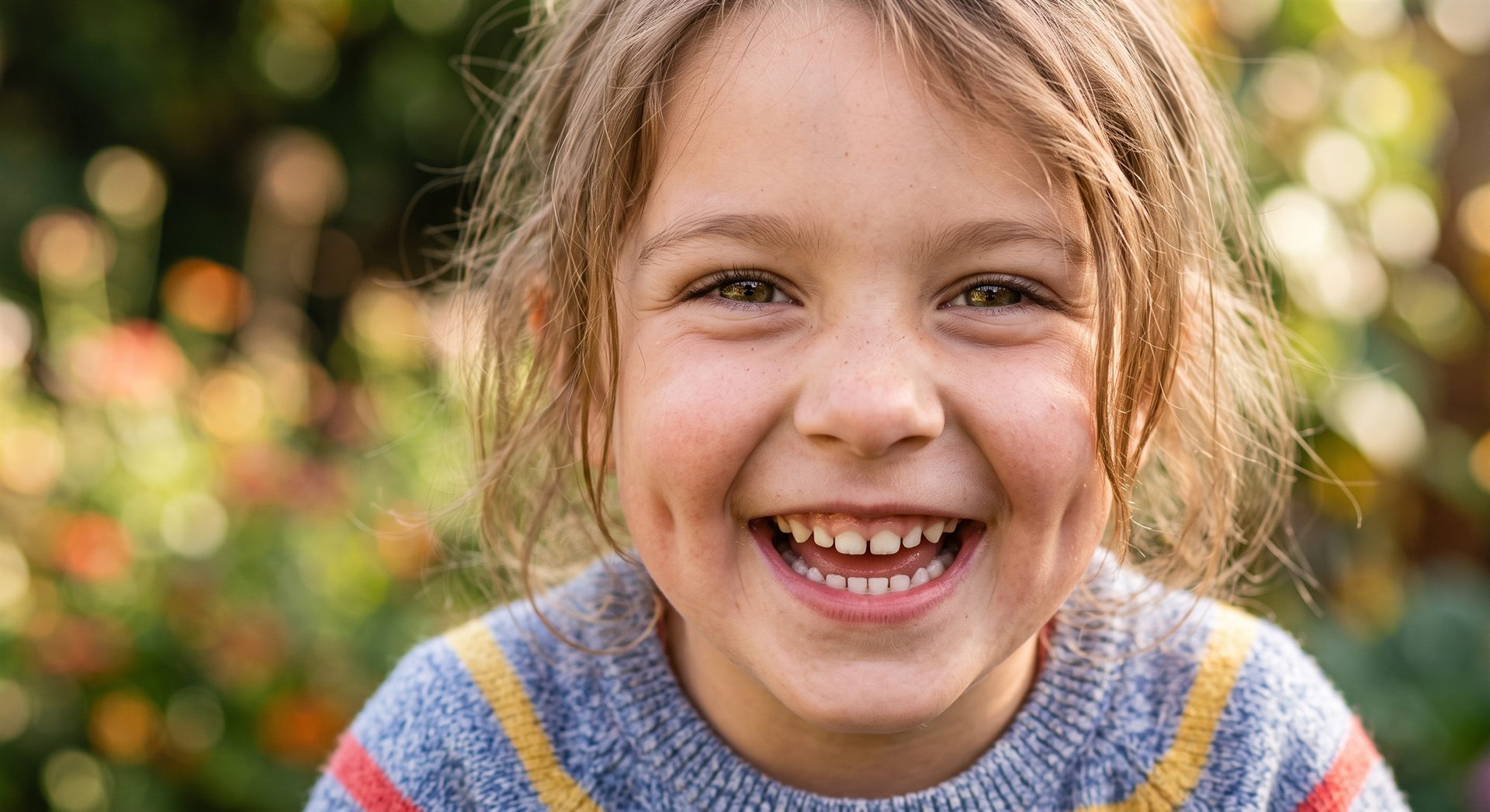 Enfant souriant dans la lumière du jour — Somnology, unité pédiatrique du sommeil à Paris 15